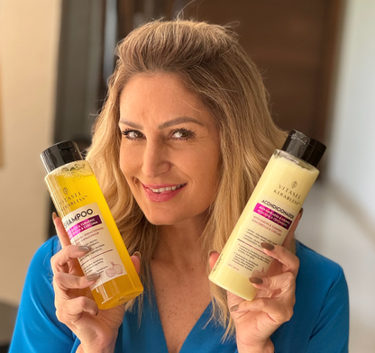 Acondicionador anti caída y crecimiento con cebolla, cúrcuma y aceites exóticos