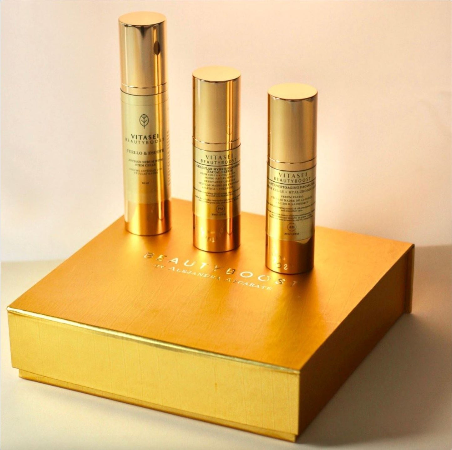 Day and Night facial serums + Neck and Decollete Serum With Plant Stem Cells
