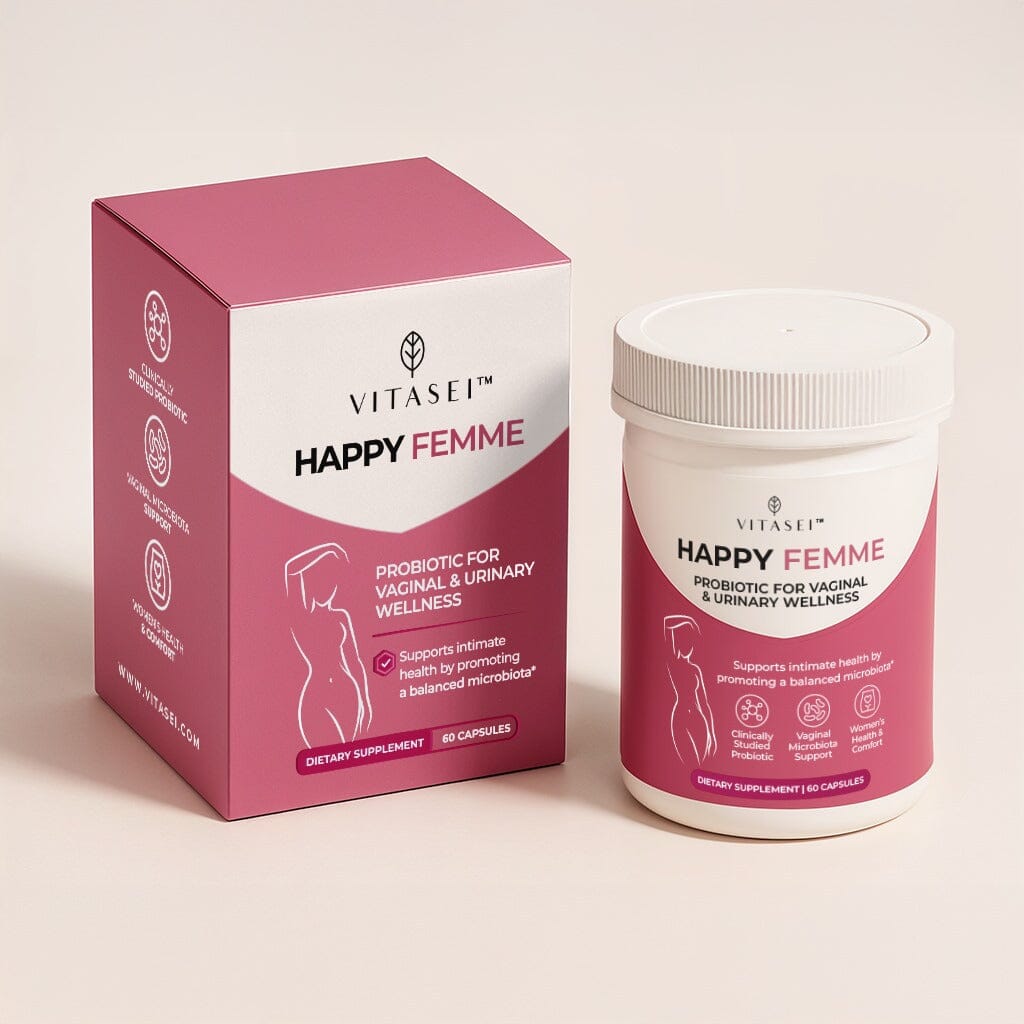 Happy Femme, Buy 2 Get 3  – Intimate Health Probiotic for Vaginal Microbiome Balance