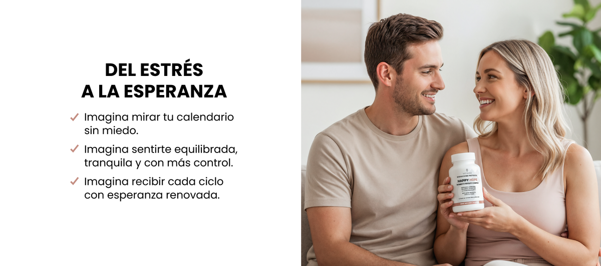 Del estrés a la esperanza: imagina mirar tu calendario sin miedo y sentirte equilibrada, tranquila y con más control.