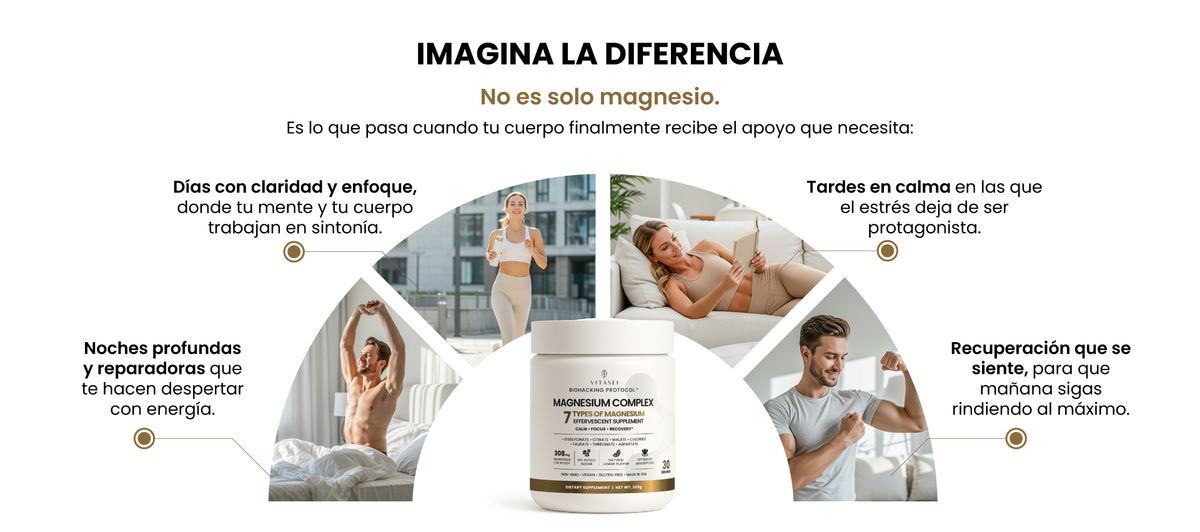 Imagina la diferencia: días con claridad y enfoque, tardes en calma, noches profundas y reparadoras y una recuperación que se siente.